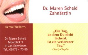 Dr. Maren Scheid, Moorblick 3, 31234 Edemissen